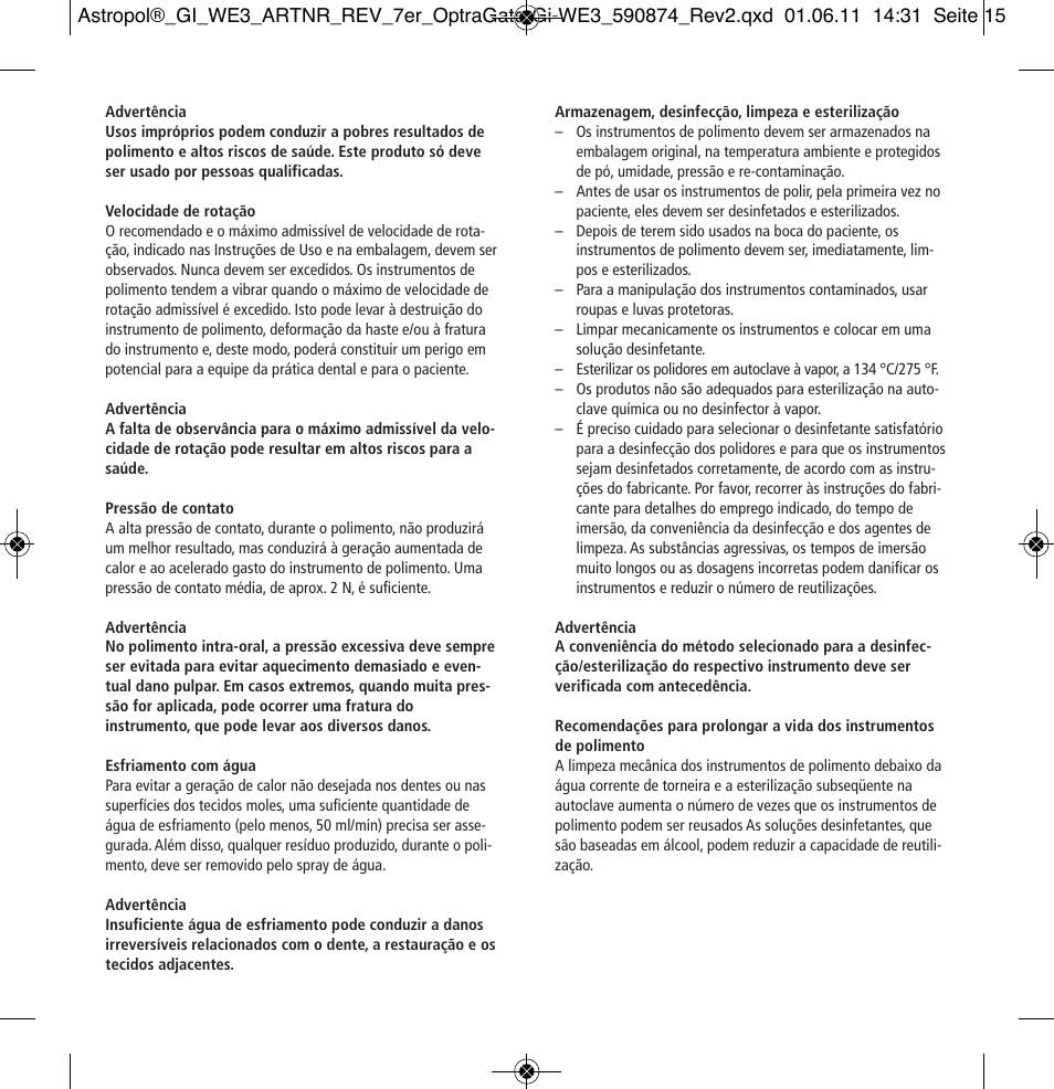 Ivoclar Vivadent Astropol User Manual | Page 15 / 37