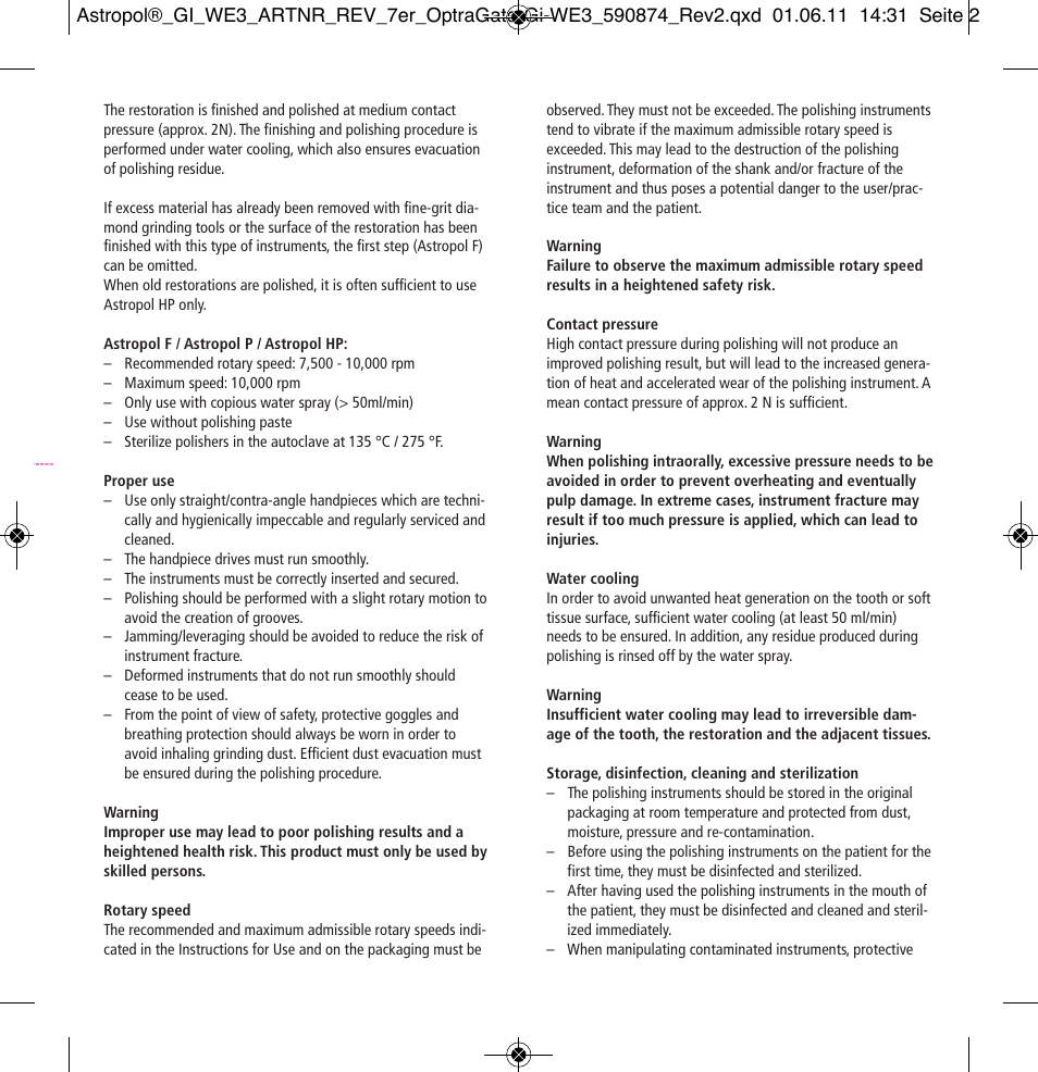 Ivoclar Vivadent Astropol User Manual | Page 2 / 37
