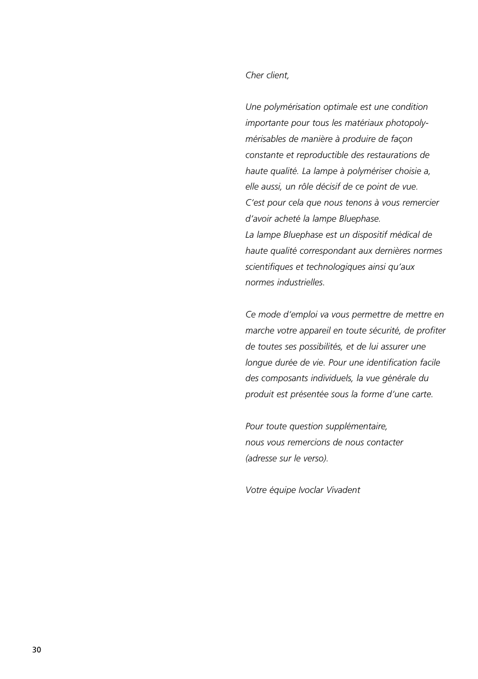 Ivoclar Vivadent Bluephase User Manual | Page 30 / 88