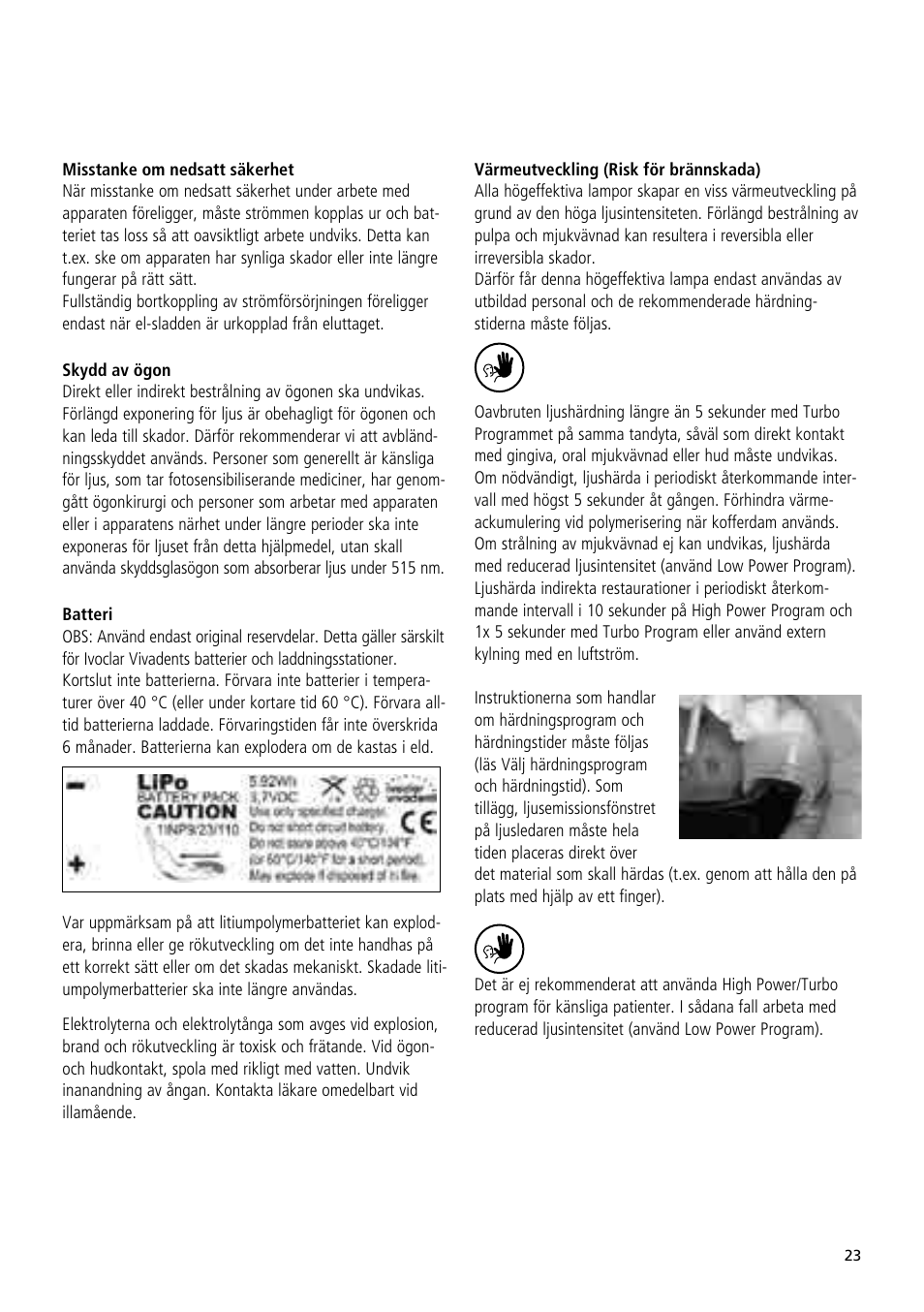 Ivoclar Vivadent Bluephase 20i User Manual | Page 19 / 118