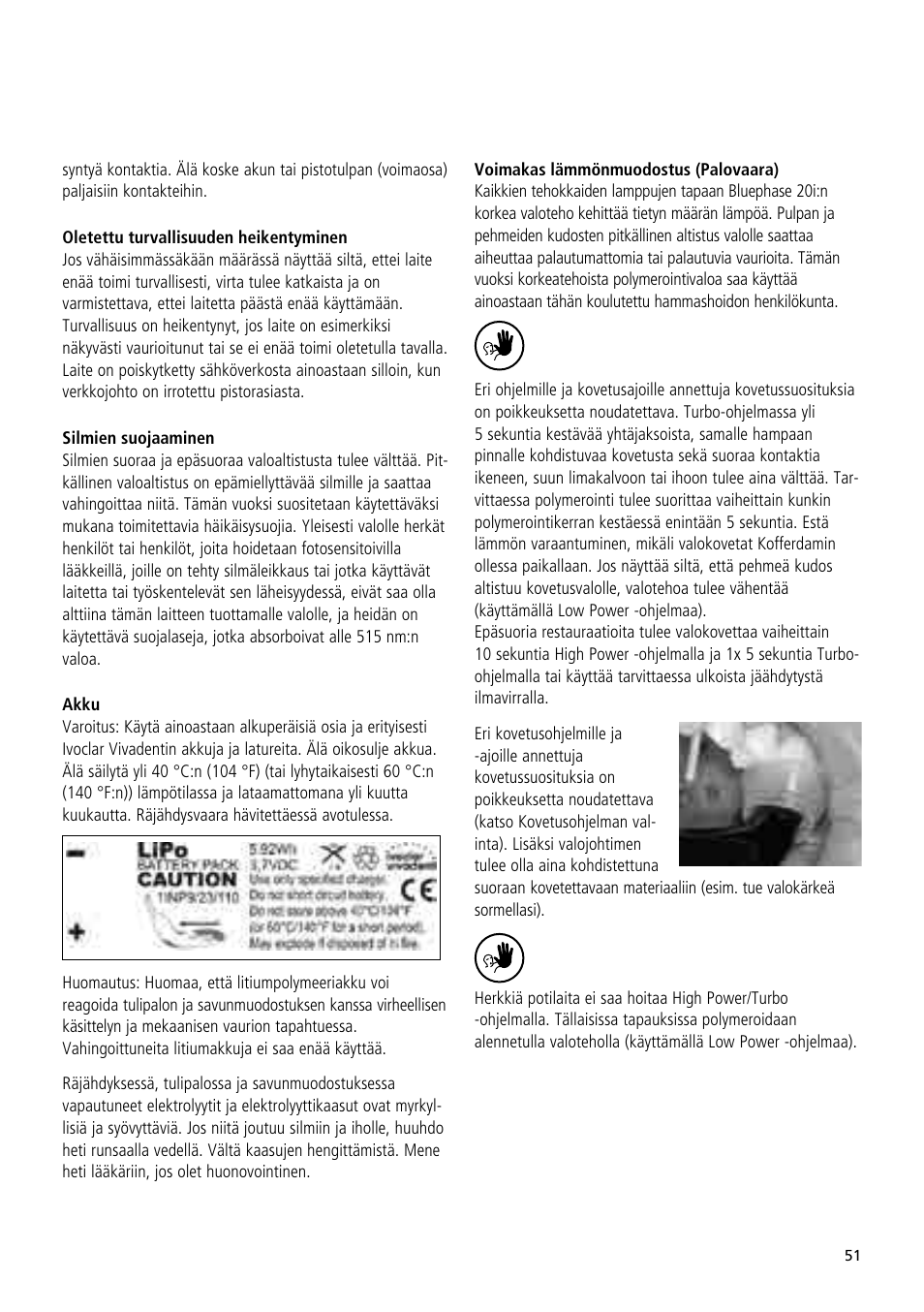 Ivoclar Vivadent Bluephase 20i User Manual | Page 47 / 118