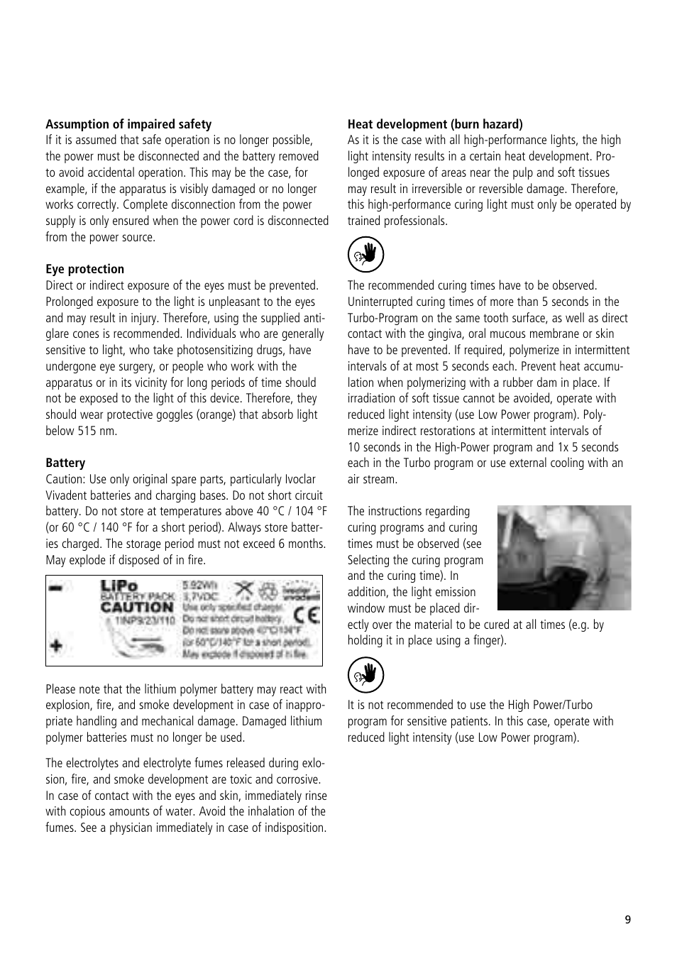 Ivoclar Vivadent Bluephase 20i User Manual | Page 5 / 118