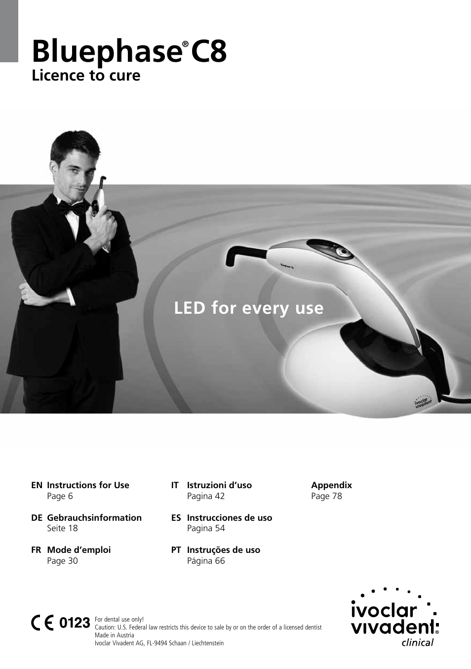 Ivoclar Vivadent Bluephase C8 User Manual | 78 pages