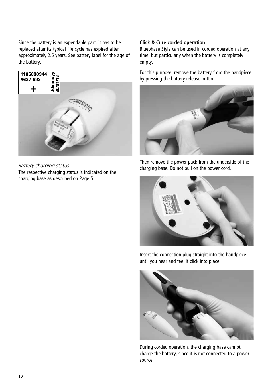 Ivoclar Vivadent Bluephase Style User Manual | Page 10 / 88