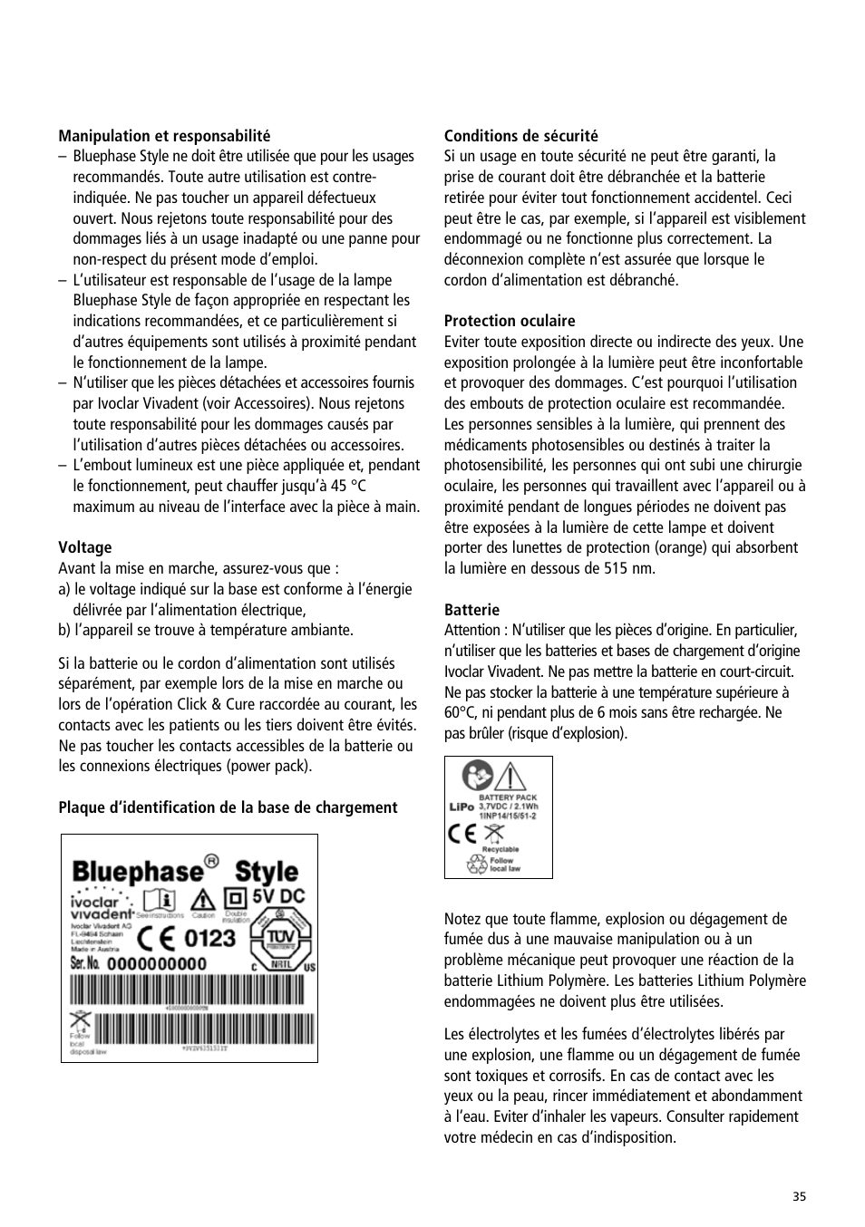 Ivoclar Vivadent Bluephase Style User Manual | Page 35 / 88