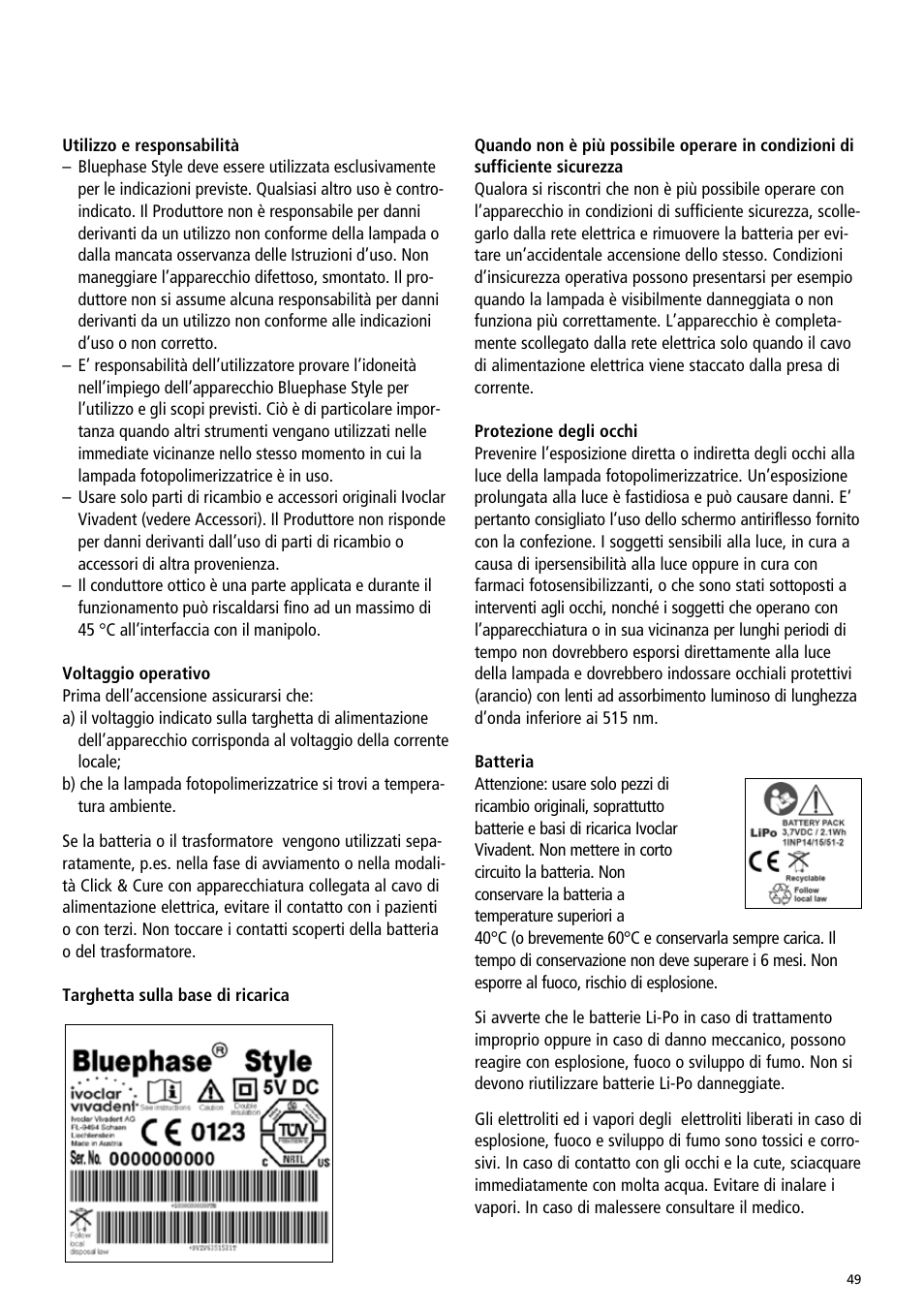 Ivoclar Vivadent Bluephase Style User Manual | Page 49 / 88