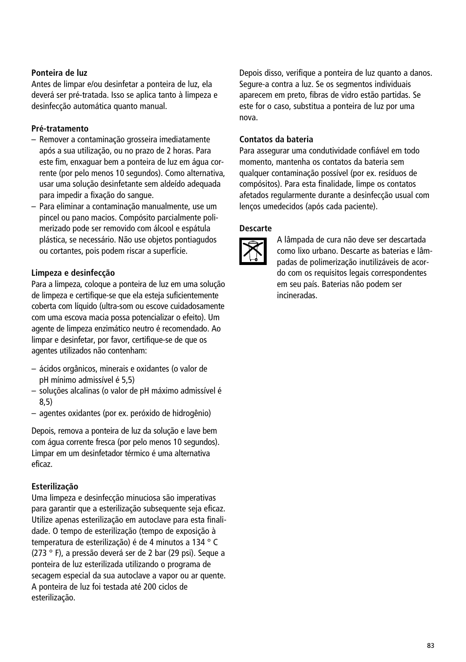 Ivoclar Vivadent Bluephase Style User Manual | Page 83 / 88