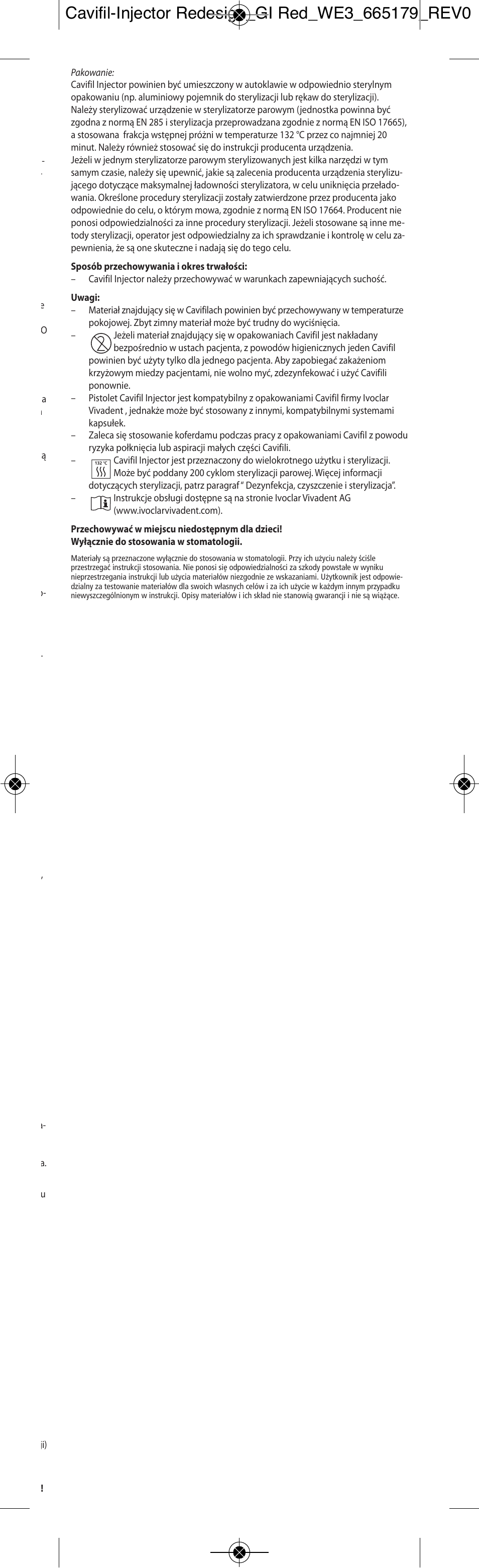 Ivoclar Vivadent Cavifil Injector User Manual | Page 29 / 30