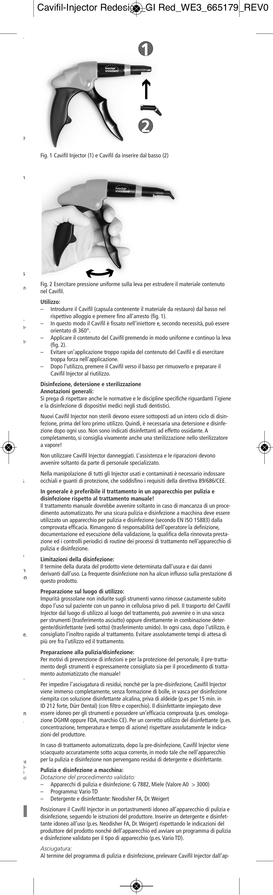 Italiano | Ivoclar Vivadent Cavifil Injector User Manual | Page 7 / 30