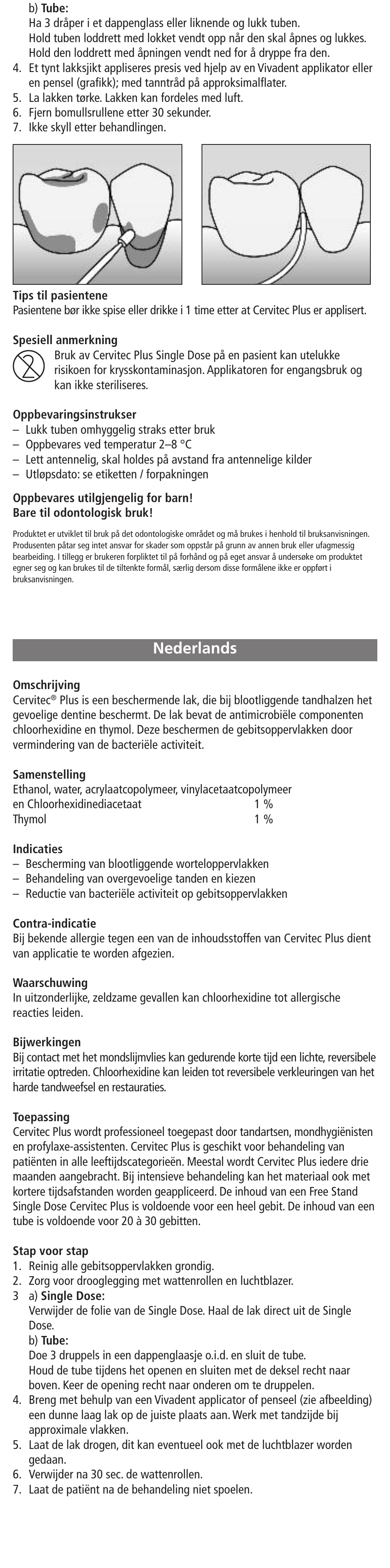 Nederlands | Ivoclar Vivadent Cervitec PLUS User Manual | Page 10 / 24