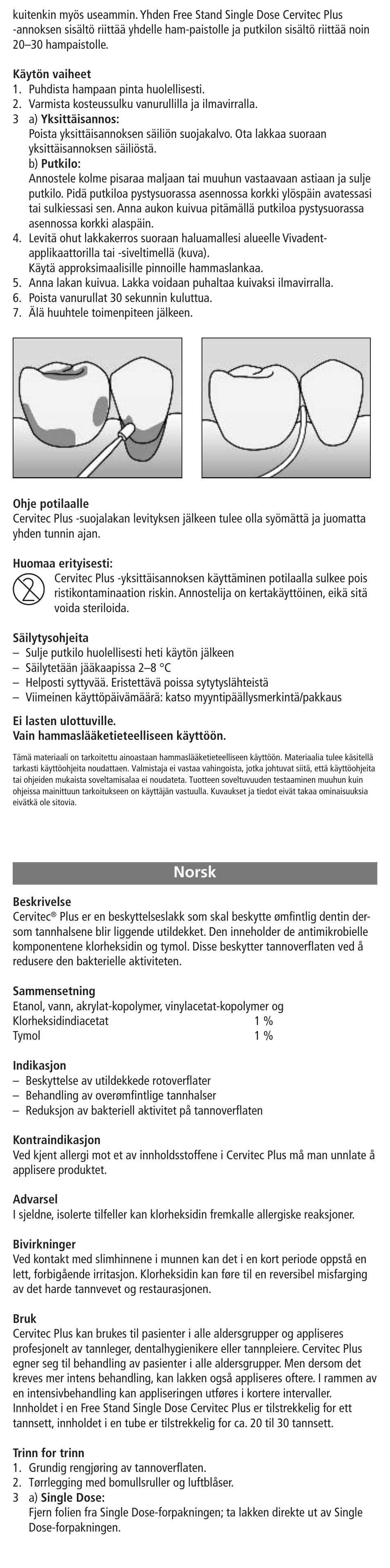 Norsk | Ivoclar Vivadent Cervitec PLUS User Manual | Page 9 / 24