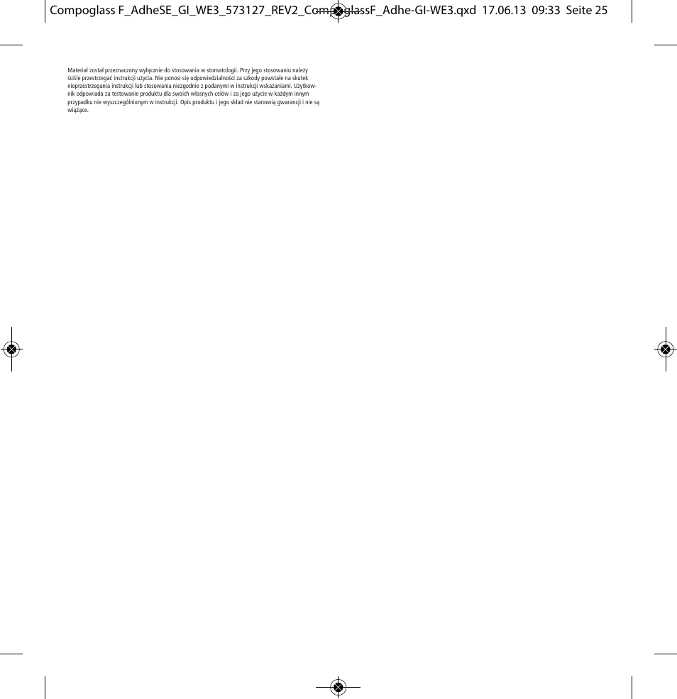Ivoclar Vivadent Compoglass F User Manual | Page 25 / 28