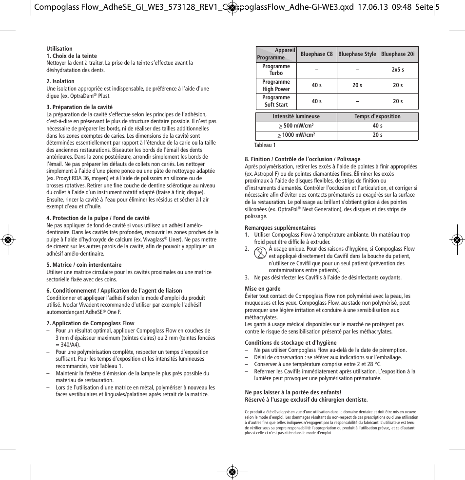 Ivoclar Vivadent Compoglass Flow User Manual | Page 5 / 28