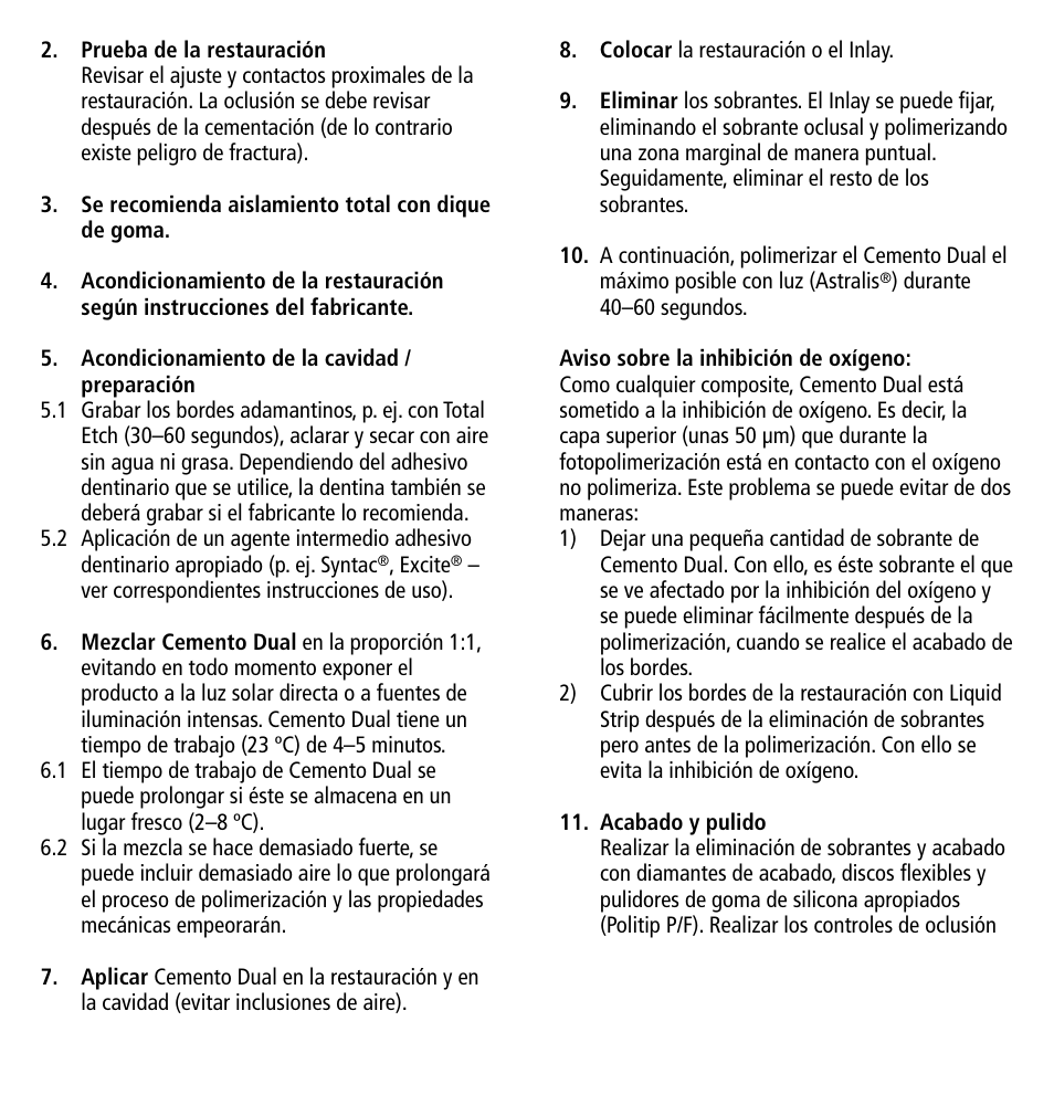 Ivoclar Vivadent Dual Cement User Manual | Page 13 / 33