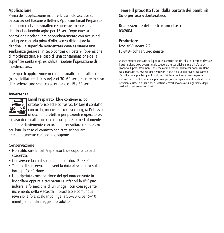 Ivoclar Vivadent Email Preparator blue User Manual | Page 6 / 17