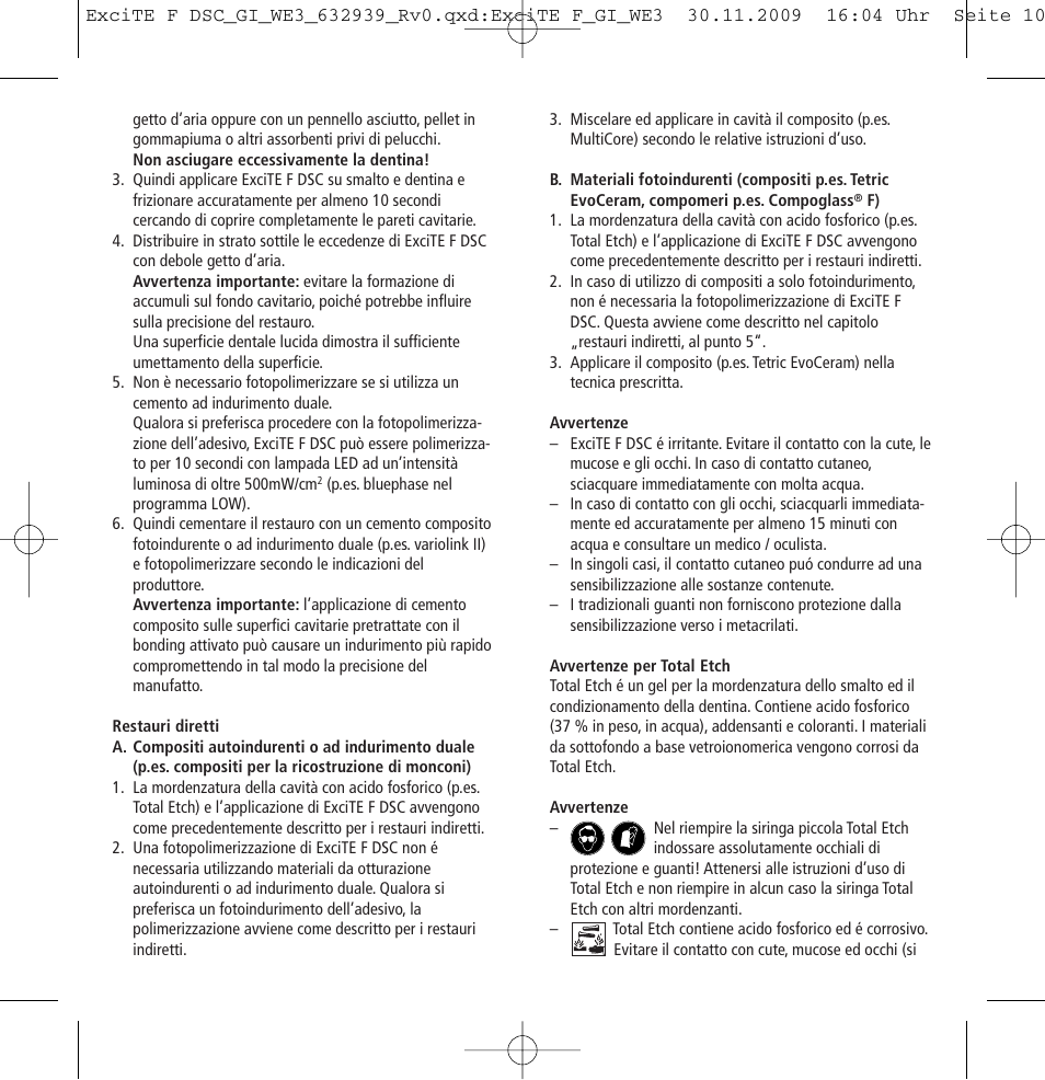 Ivoclar Vivadent ExciTE F DSC User Manual | Page 10 / 40