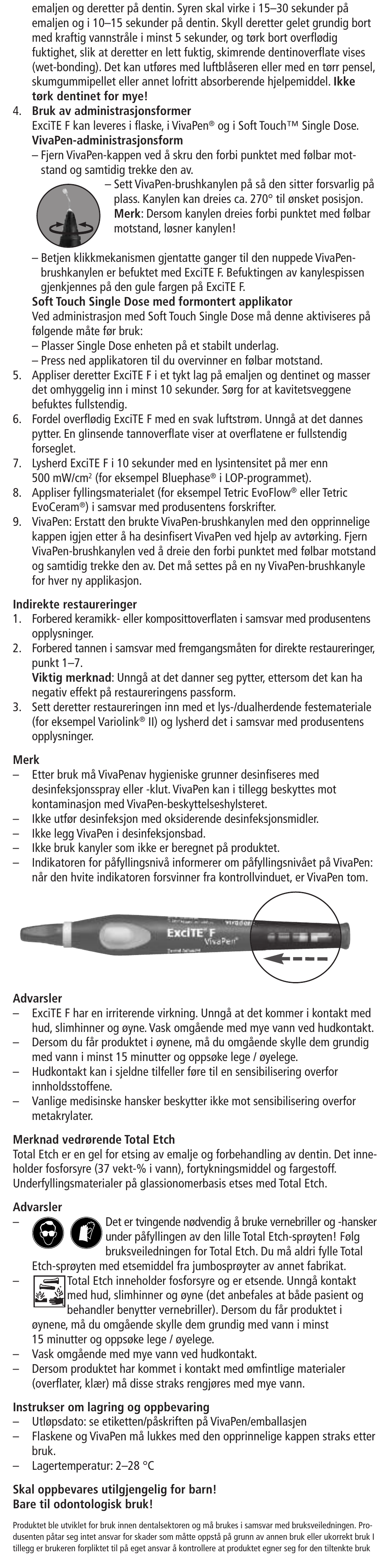 Ivoclar Vivadent ExciTE F User Manual | Page 16 / 48