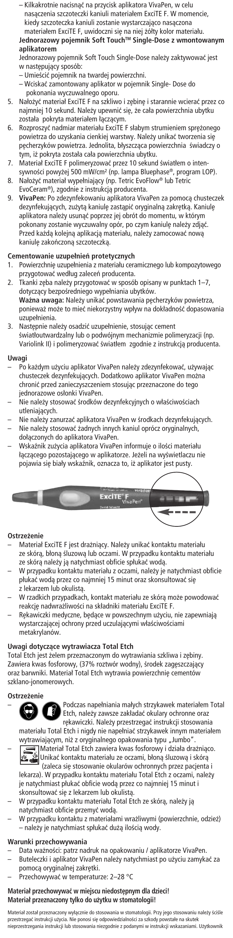 Ivoclar Vivadent ExciTE F User Manual | Page 30 / 48