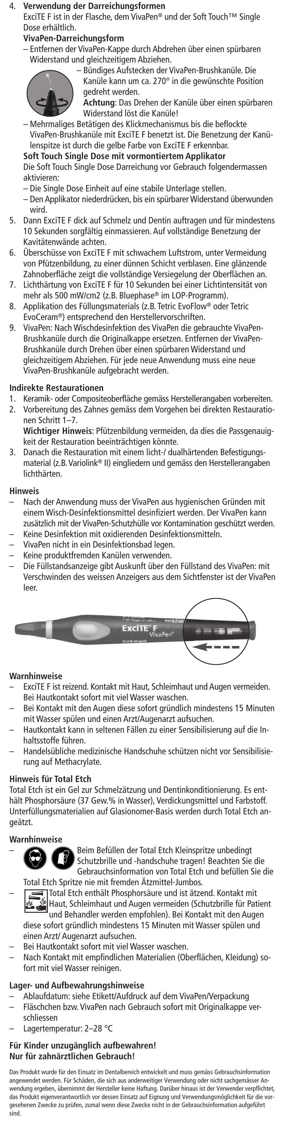 Ivoclar Vivadent ExciTE F User Manual | Page 4 / 48