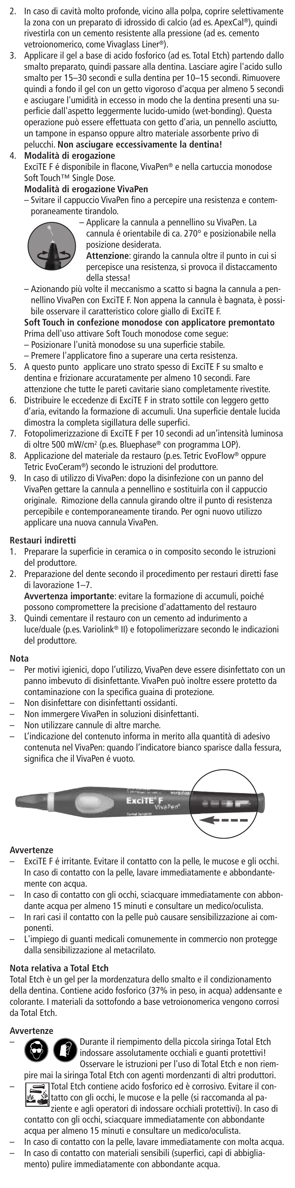 Ivoclar Vivadent ExciTE F User Manual | Page 7 / 48