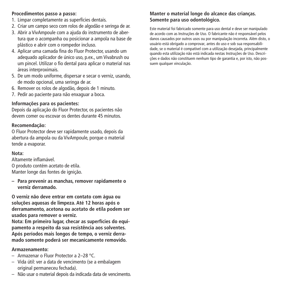 Ivoclar Vivadent Fluor Protector User Manual | Page 10 / 43