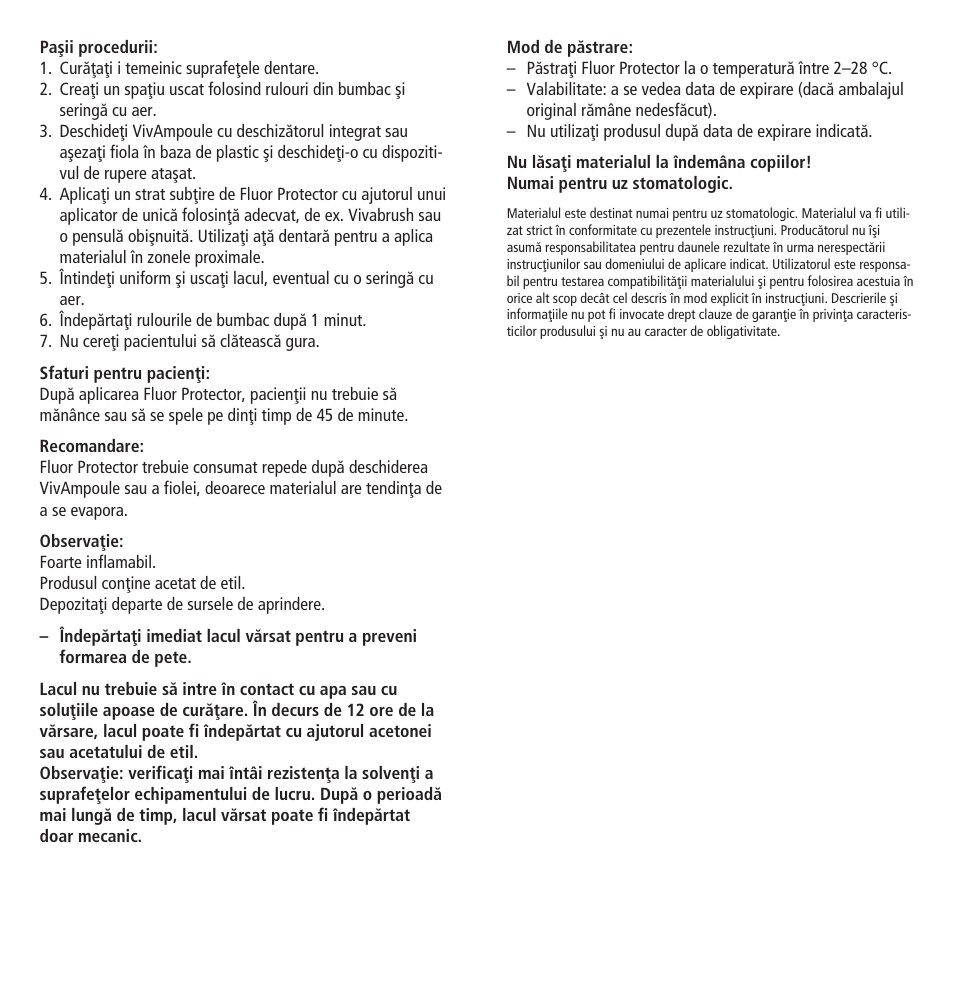 Ivoclar Vivadent Fluor Protector User Manual | Page 34 / 43