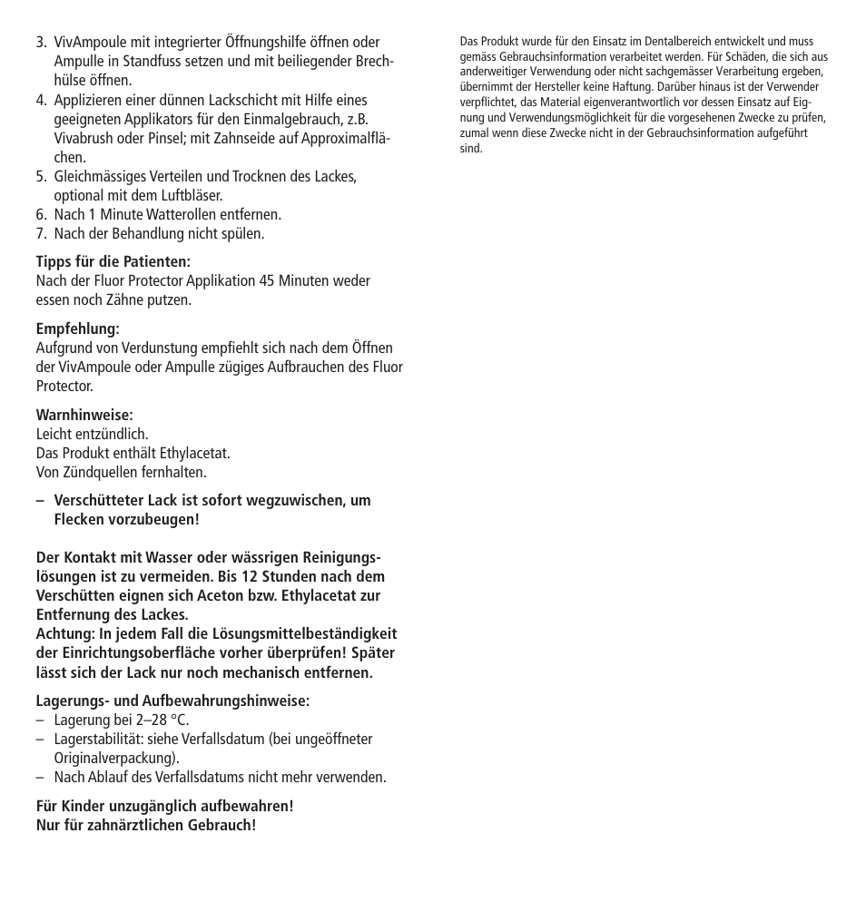 Ivoclar Vivadent Fluor Protector User Manual | Page 4 / 43