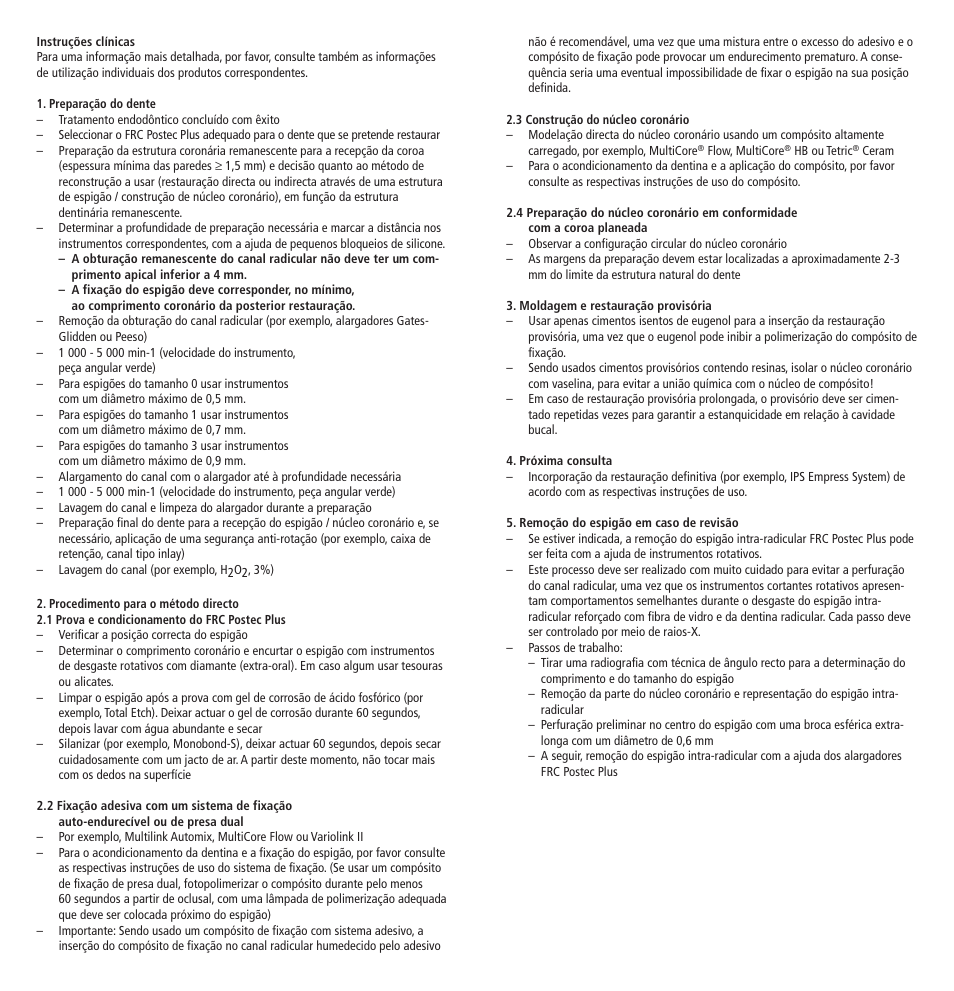 Ivoclar Vivadent FRC Postec Plus User Manual | Page 12 / 32