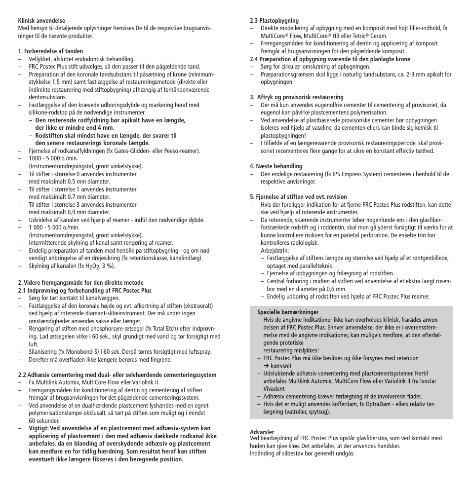 Ivoclar Vivadent FRC Postec Plus User Manual | Page 16 / 32