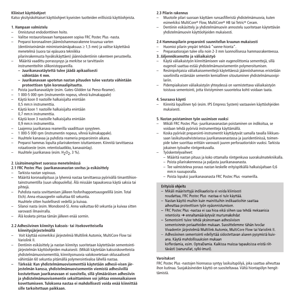 Ivoclar Vivadent FRC Postec Plus User Manual | Page 18 / 32