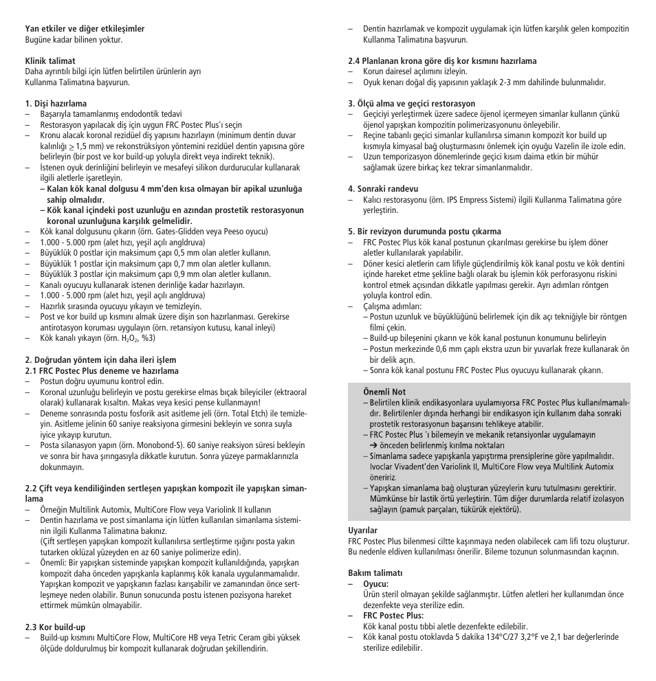 Ivoclar Vivadent FRC Postec Plus User Manual | Page 26 / 32