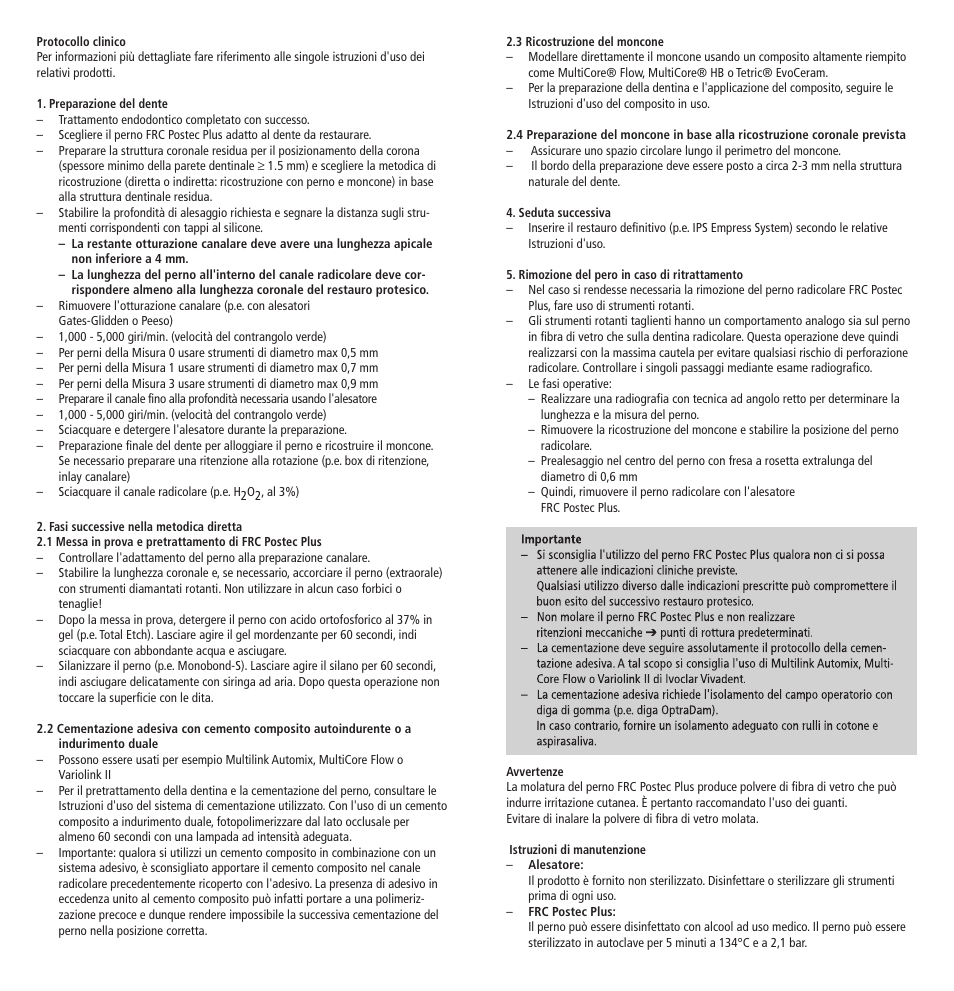 Ivoclar Vivadent FRC Postec Plus User Manual | Page 8 / 32