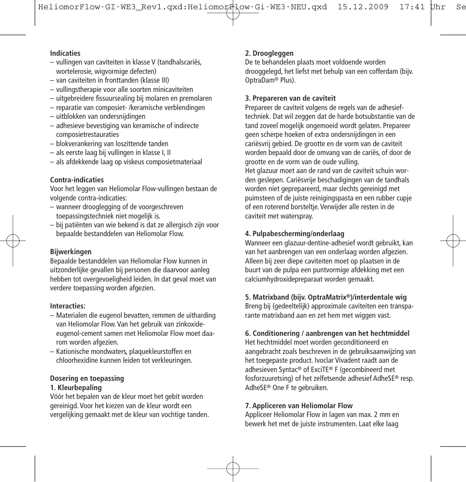 Ivoclar Vivadent Heliomolar Flow User Manual | Page 22 / 28