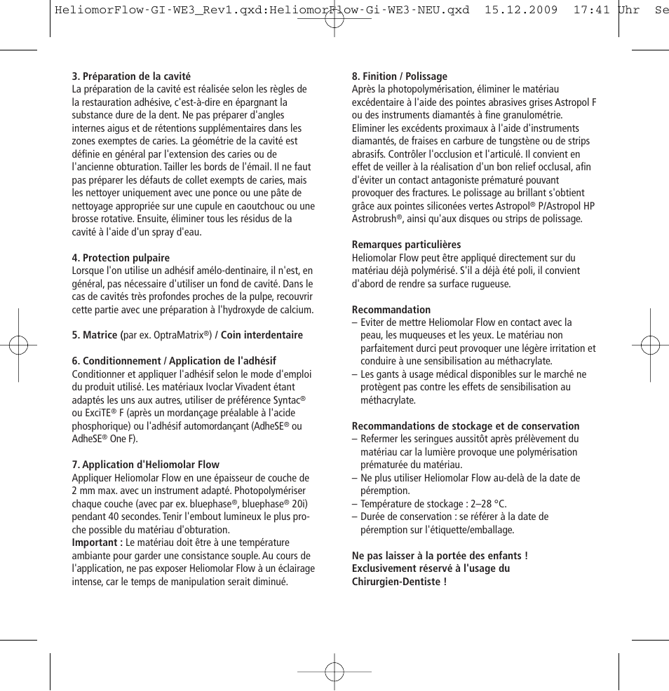 Ivoclar Vivadent Heliomolar Flow User Manual | Page 7 / 28
