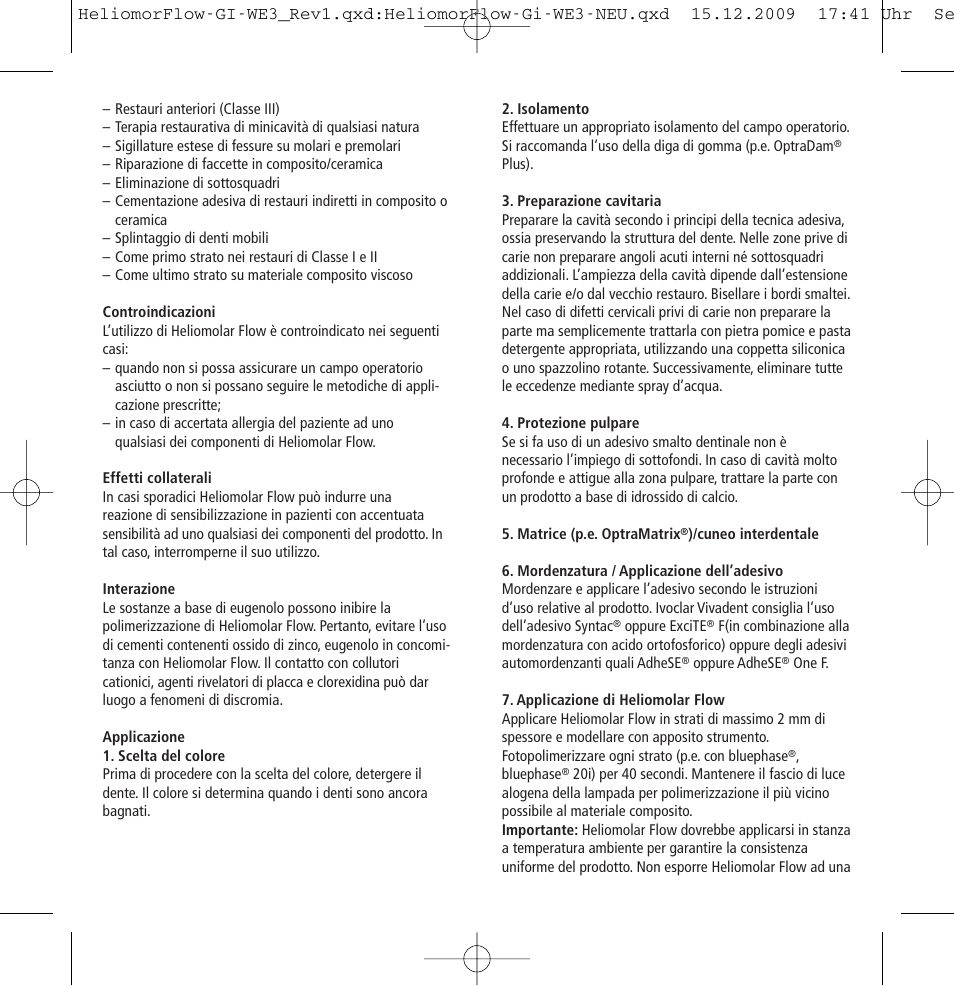 Ivoclar Vivadent Heliomolar Flow User Manual | Page 9 / 28