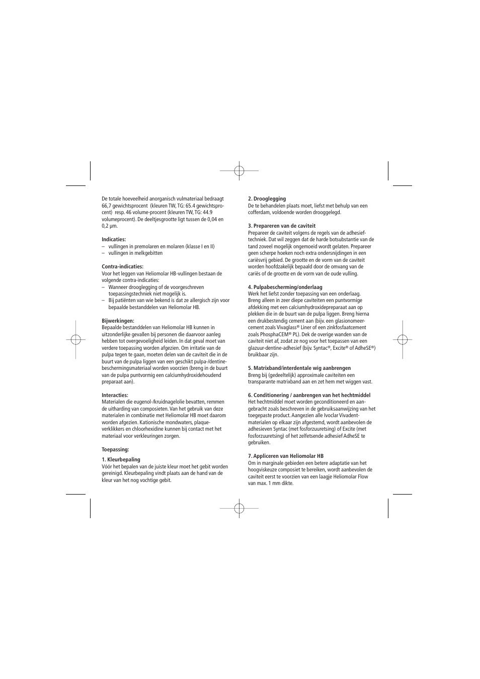 Ivoclar Vivadent Heliomolar HB User Manual | Page 27 / 32