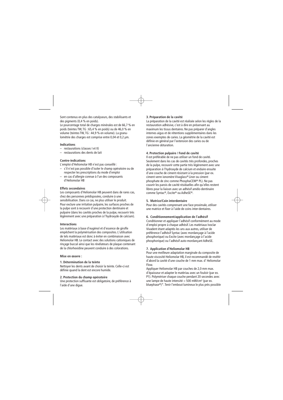 Ivoclar Vivadent Heliomolar HB User Manual | Page 7 / 32