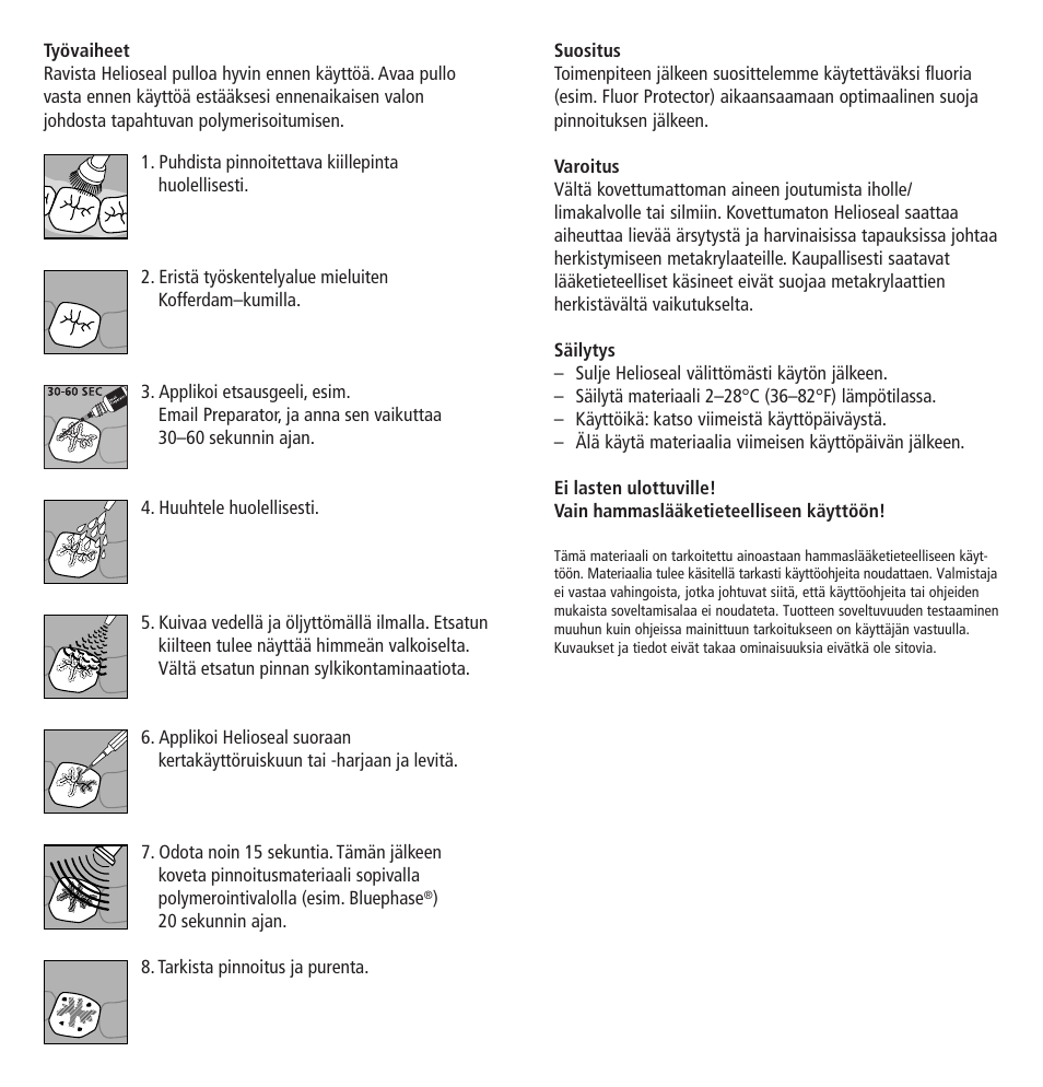Ivoclar Vivadent Helioseal User Manual | Page 14 / 24