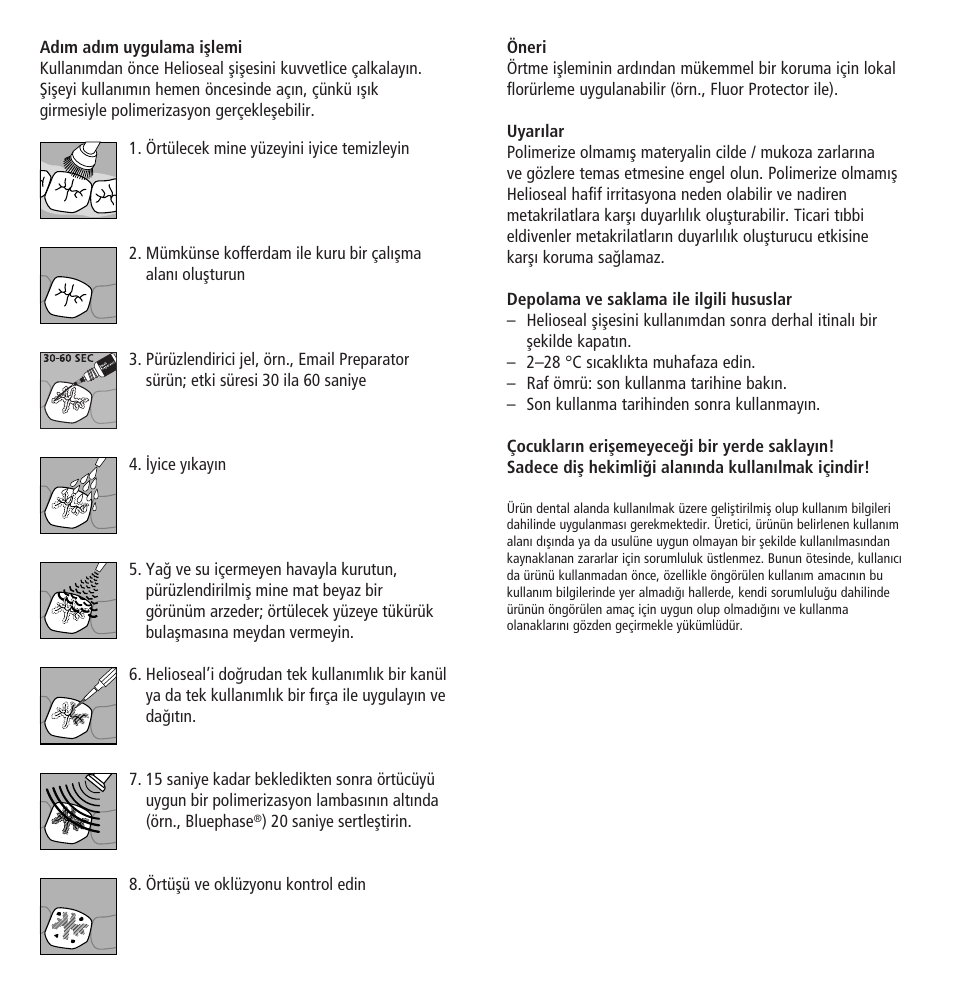 Ivoclar Vivadent Helioseal User Manual | Page 20 / 24