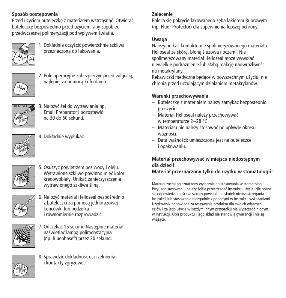 Ivoclar Vivadent Helioseal User Manual | Page 23 / 24