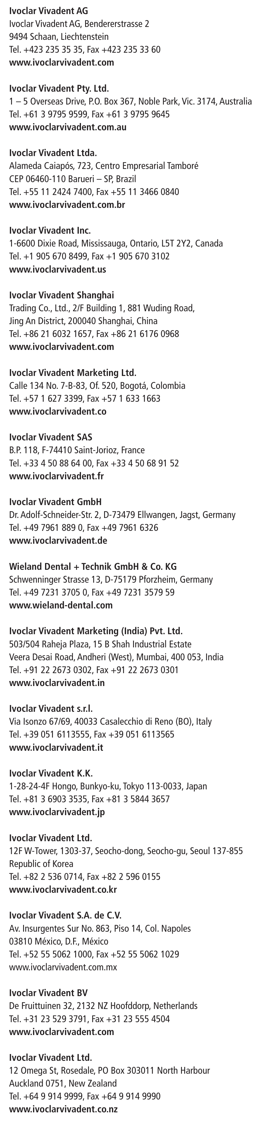 Ivoclar Vivadent Helioseal Clear User Manual | Page 16 / 17