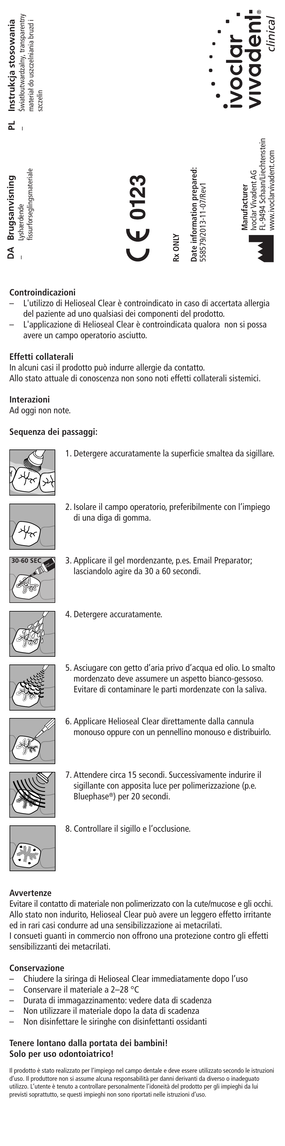 Ivoclar Vivadent Helioseal Clear User Manual | Page 4 / 17