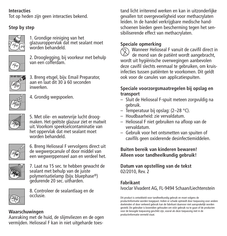Ivoclar Vivadent Helioseal F User Manual | Page 17 / 25
