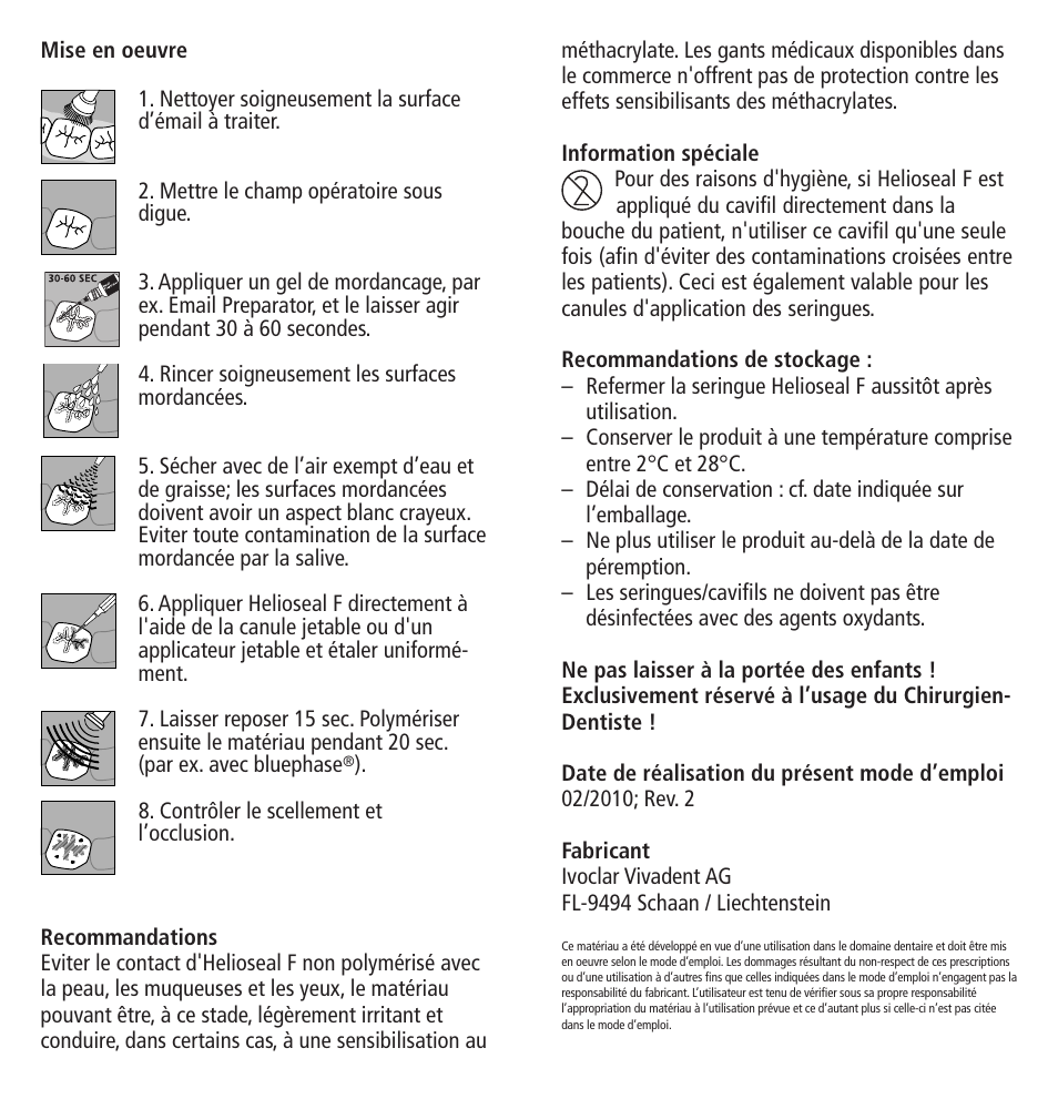 Ivoclar Vivadent Helioseal F User Manual | Page 5 / 25