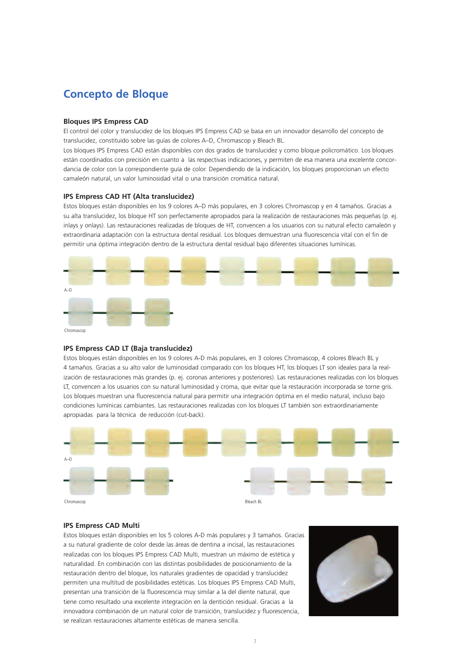 Concepto de bloque | Ivoclar Vivadent IPS Empress CAD Chairside - de-en-es-it-ru User Manual | Page 103 / 240