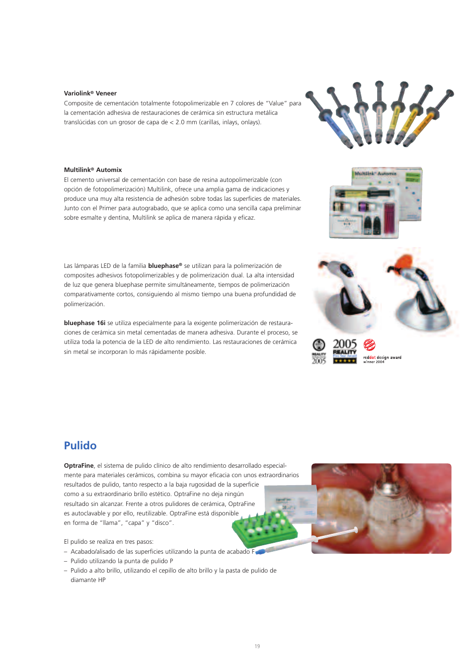 Pulido | Ivoclar Vivadent IPS Empress CAD Chairside - de-en-es-it-ru User Manual | Page 115 / 240