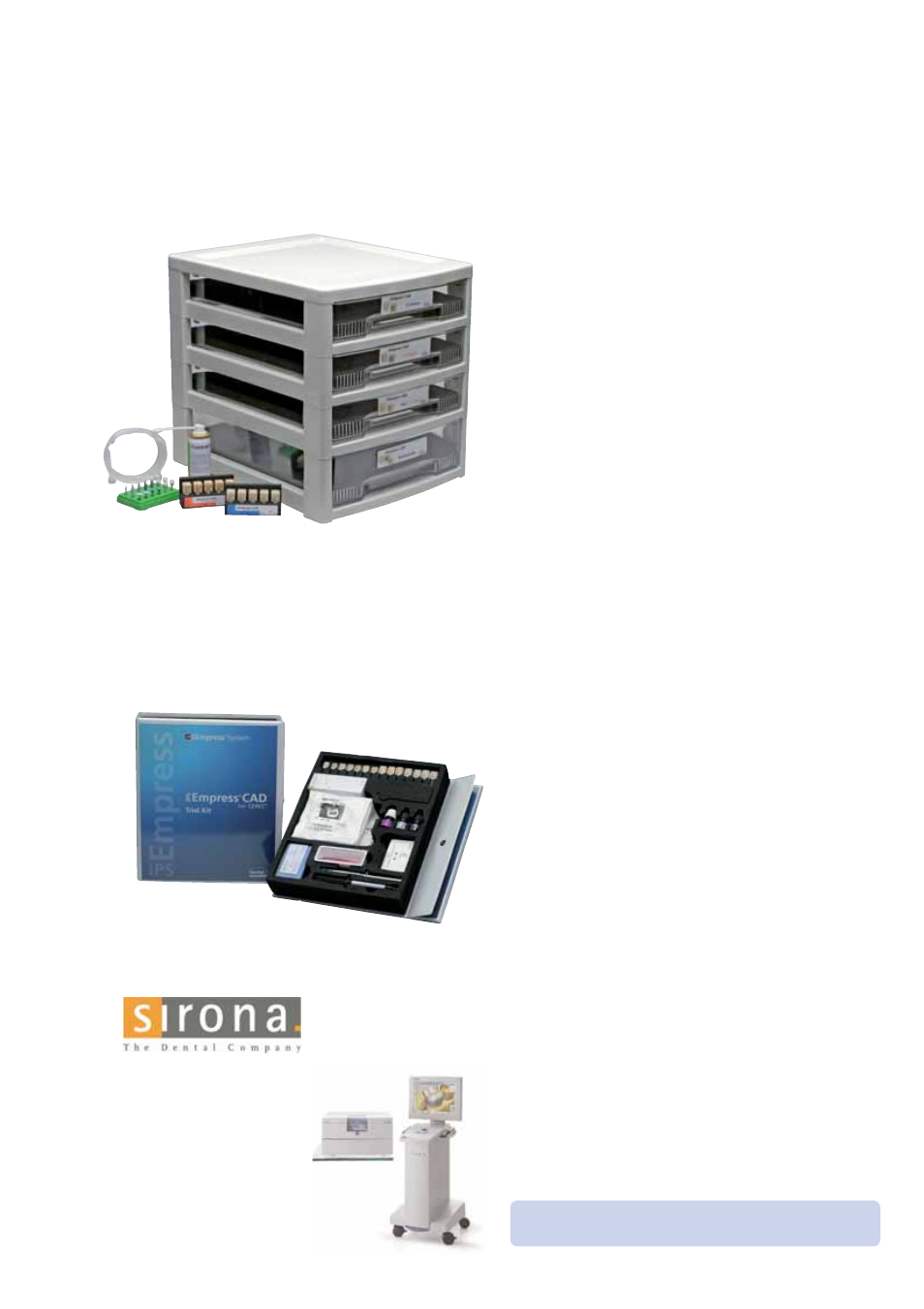 Panoramica prodotti per cerec | Ivoclar Vivadent IPS Empress CAD Chairside - de-en-es-it-ru User Manual | Page 154 / 240