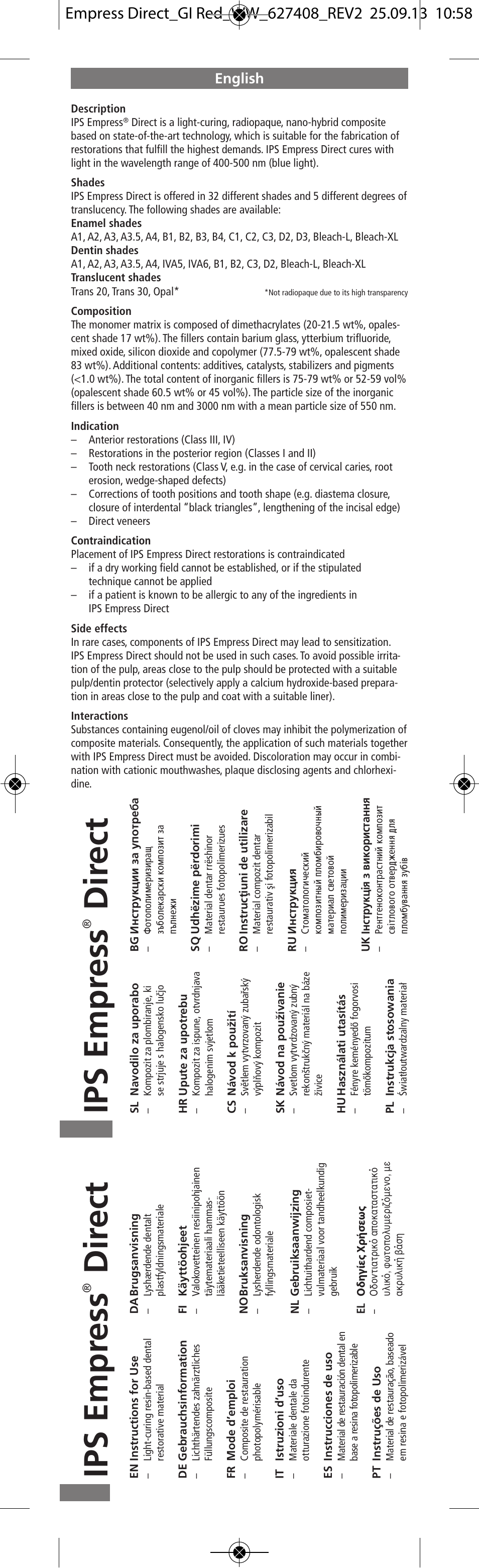 Ivoclar Vivadent IPS Empress Direct User Manual | 48 pages