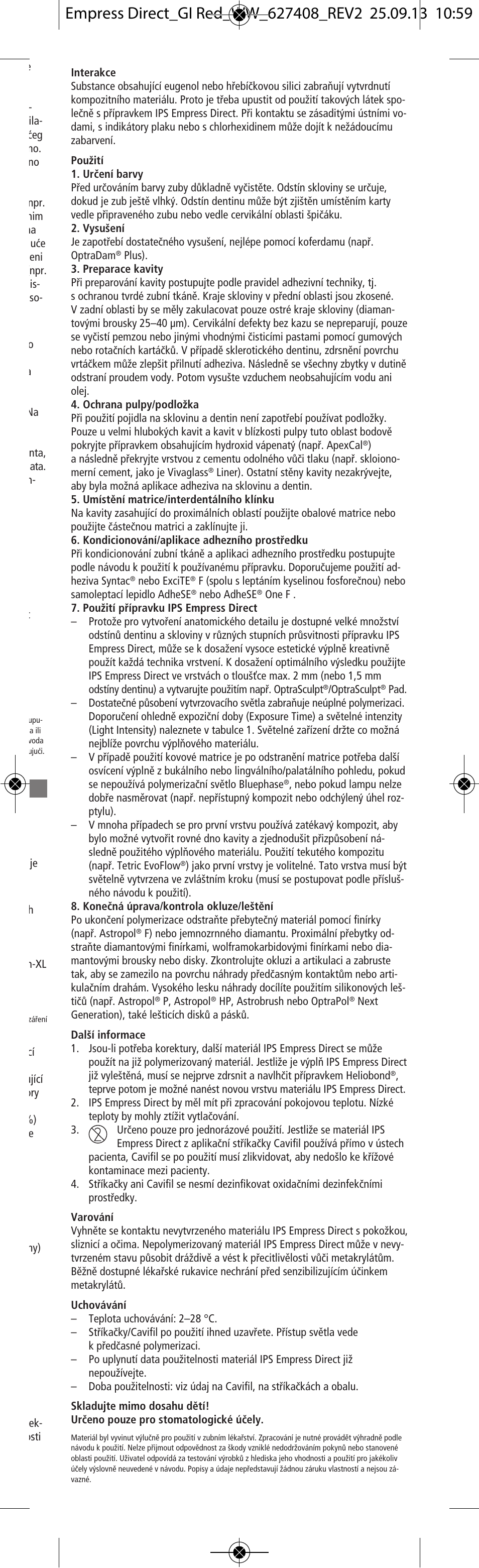 Ivoclar Vivadent IPS Empress Direct User Manual | Page 25 / 48