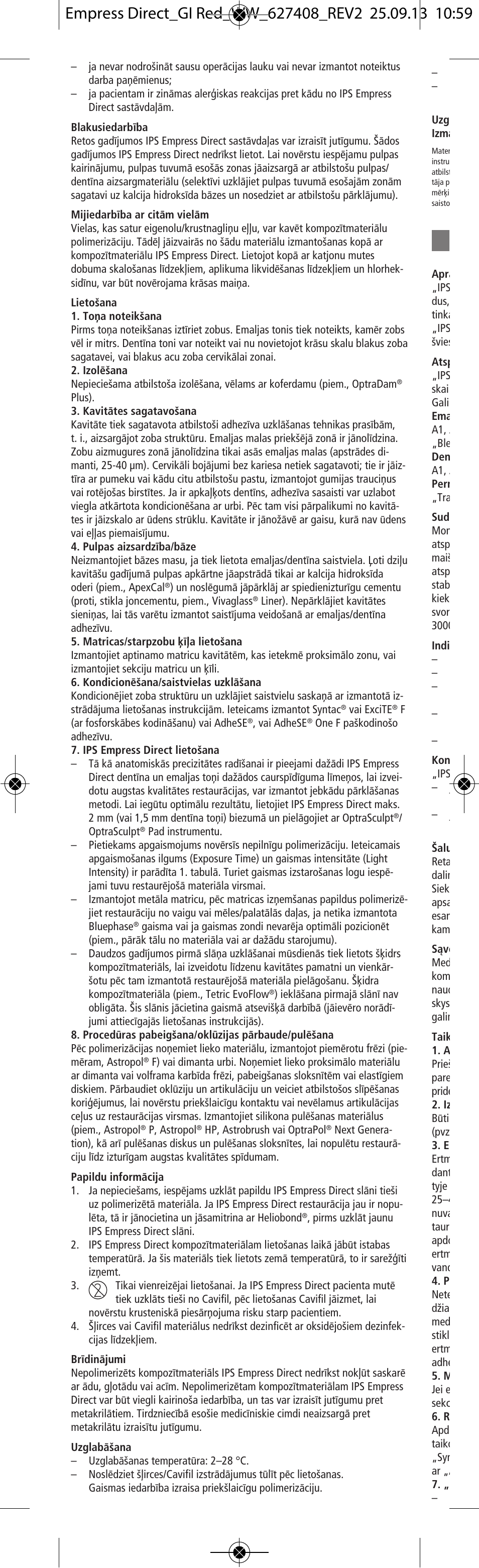 Ivoclar Vivadent IPS Empress Direct User Manual | Page 44 / 48